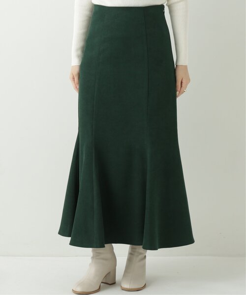 RAY CASSIN（レイカズン）の「ツイル起毛マーメイドスカート（スカート・レディース・ブルー/モスグリーン/グレイッシュベージュ・FREE）」の18枚目の写真