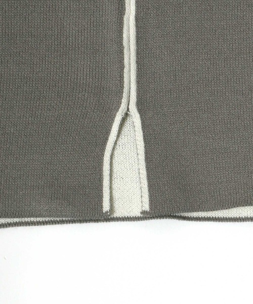 ANPAS(アンパス)の「Punch the dough Knit Pullover/ロール配色 ポンチ オーバーサイズニットプルオーバー(ニット/セーター・メンズ・ブラック/ネイビー/グレー・L/M)」の8枚目の写真
