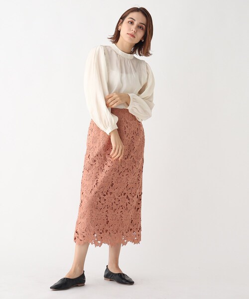 AG by aquagirl(エージーバイアクアガール)の「◆ハイネックギャザースリーブブラウス【WEB限定サイズ】(シャツ/ブラウス・レディース・ホワイト系/ベージュ/ブルー/ブラック・38/40/36)」の7枚目の写真