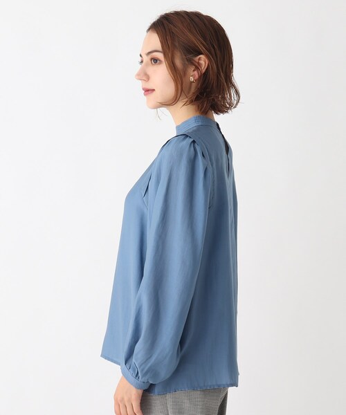 AG by aquagirl(エージーバイアクアガール)の「◆ハイネックギャザースリーブブラウス【WEB限定サイズ】(シャツ/ブラウス・レディース・ホワイト系/ベージュ/ブルー/ブラック・38/40/36)」の11枚目の写真