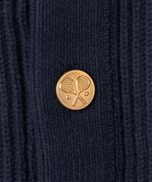 GYMPHLEX（ジムフレックス）の「Gymphlex | Vネックニットカーディガン MEN（カーディガン/ボレロ・メンズ・ネイビー/アイボリー・MEDIUM/LARGE）」の18枚目の写真