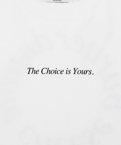 DOUBLE CHEESEBURGER(ダブルチーズバーガー)の「Long-Sleeve T-shirt ‐Choice is Yours‐(Tシャツ/カットソー・レディース・ホワイト/ブラック・FREE)」の6枚目の写真