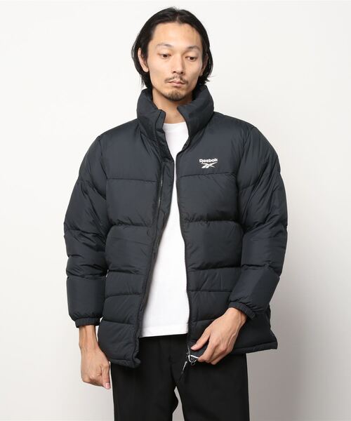 Reebok（リーボック）の「クラシックス コア ミッド ダウン ジャケット / Classics Core Mid Down Jacket /（ダウンジャケット/コート・メンズ・ブラック×ホワイト/ブルーグリーン・SMALL/MEDIUM/LARGE/X-LARGE/XX-LARGE/XXX-LARGE）」の2枚目の写真