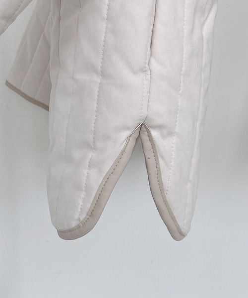 AS KNOW AS plus（アズノゥアズプラス）の「◇縦キルトノーカラージャケット（ノーカラージャケット・レディース・ブラック/ベージュ/アイボリー/モカ・FREE）」の6枚目の写真