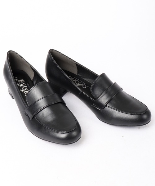 AAA+Feminine（サンエープラスフェミニン）の「AAA+Feminine ラウンドトゥ3.5㎝チャンキーヒールリクルートパンプス（パンプス・レディース・ブラック/ブラック系その他/ブラック系その他2/ブラック系その他3・23/24/25/22/22.5/24.5/23.5）」の9枚目の写真