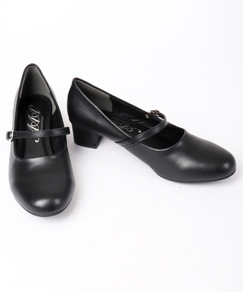 AAA+Feminine（サンエープラスフェミニン）の「AAA+Feminine ラウンドトゥ3.5㎝チャンキーヒールリクルートパンプス（パンプス・レディース・ブラック/ブラック系その他/ブラック系その他2/ブラック系その他3・23/24/25/22/22.5/24.5/23.5）」の14枚目の写真