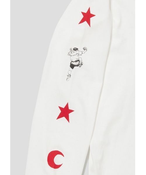 Design Tshirts Store graniph(デザイン ティーシャツ ストア グラニフ)の「ピンポン ペコ スマイル ライン(松本大洋)|コラボ長袖Tシャツ(Tシャツ/カットソー・メンズ・ホワイト・SMALL/X-LARGE/MEDIUM/LARGE/X-SMALL)」の9枚目の写真