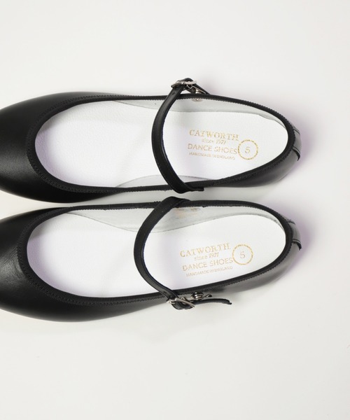 CATWORTH（カットワース）の「[ CATWORTH ] ストラップ オペラパンプス / Opera Pumps W-Strap（バレエシューズ・レディース・ブラック・4/5/6）」の5枚目の写真