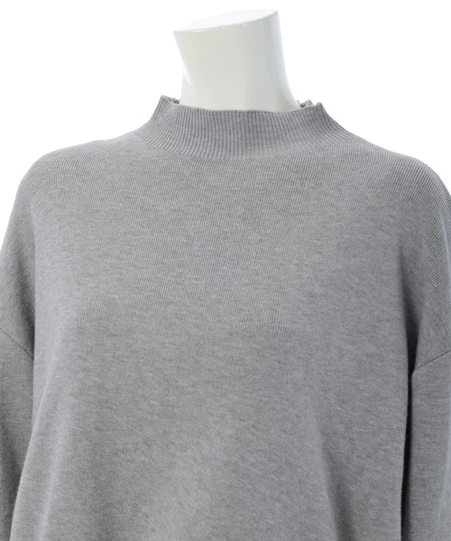 fifth（フィフス）の「プリーツインナー付きボトルネックニット（ニット/セーター・レディース・ブラック/グレー・MEDIUM）」の4枚目の写真