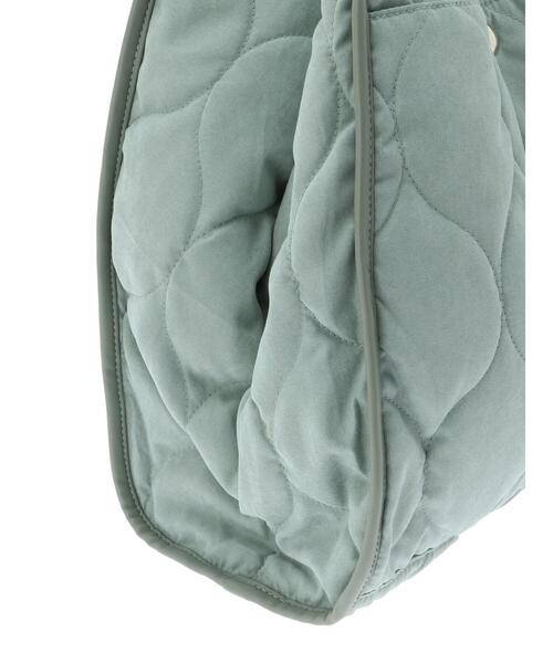 Green　Parks（グリーンパークス）の「・キルトワイドトート＊（トートバッグ・レディース・グリーン/グレイッシュベージュ/アイボリー・FREE）」の21枚目の写真