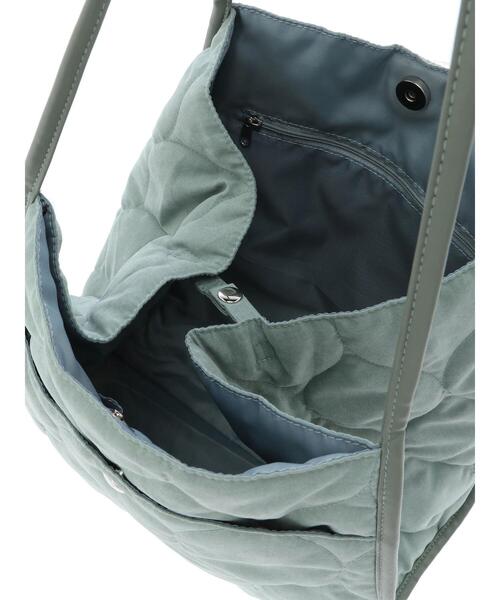 Green　Parks（グリーンパークス）の「・キルトワイドトート＊（トートバッグ・レディース・グリーン/グレイッシュベージュ/アイボリー・FREE）」の20枚目の写真