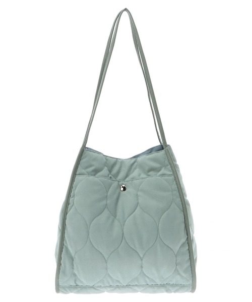 Green　Parks（グリーンパークス）の「・キルトワイドトート＊（トートバッグ・レディース・グリーン/グレイッシュベージュ/アイボリー・FREE）」の6枚目の写真