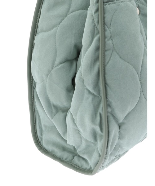 Green　Parks（グリーンパークス）の「・キルトワイドトート＊（トートバッグ・レディース・グリーン/グレイッシュベージュ/アイボリー・FREE）」の10枚目の写真