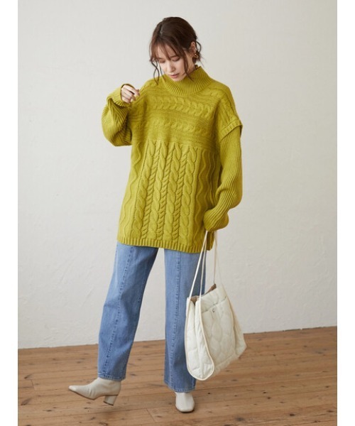 Green　Parks（グリーンパークス）の「・キルトワイドトート＊（トートバッグ・レディース・グリーン/グレイッシュベージュ/アイボリー・FREE）」の13枚目の写真