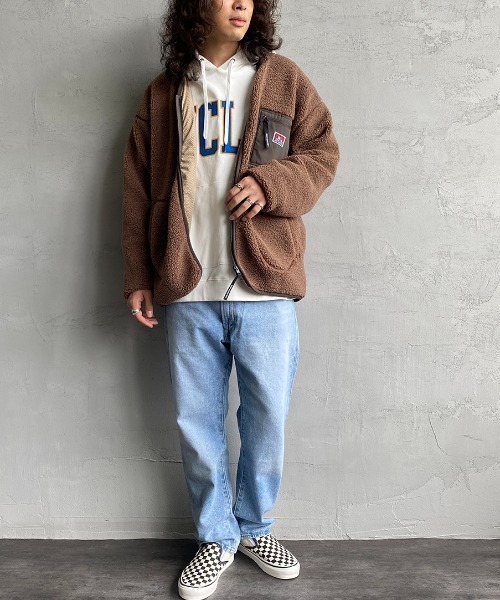 BEN DAVIS（ベンデイビス）の「[BEN DAVIS/ベンデイビス] ボアジップジャケット（その他アウター・レディース・オフホワイト/モカ/カーキ・M/L/XL）」の7枚目の写真