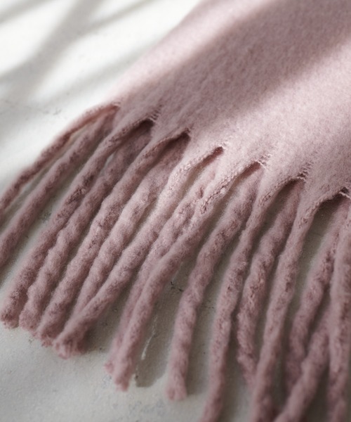 DISCOAT(ディスコート)の「【WEB限定】フェイクウールマフラー(マフラー・レディース・ブラック/ブラウン/カーキ/ブルー/アイボリー/ミント/モカ/ピンクベージュ/ライトベージュ/チャコールグレー/オレンジ/ライトグレー/グリーン/レッド/イエロー・FREE)」の17枚目の写真