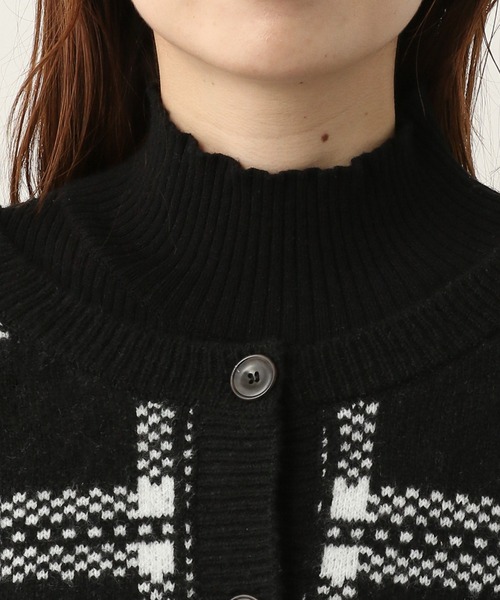 Heather(ヘザー)の「チェックカーデレイヤードニットワンピース 261441(ワンピース・レディース・ブラック/グリーン/オレンジ/ブルー/ブラウン・FREE)」の12枚目の写真