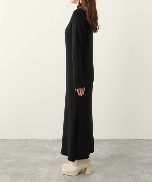 Heather(ヘザー)の「チェックカーデレイヤードニットワンピース 261441(ワンピース・レディース・ブラック/グリーン/オレンジ/ブルー/ブラウン・FREE)」の19枚目の写真