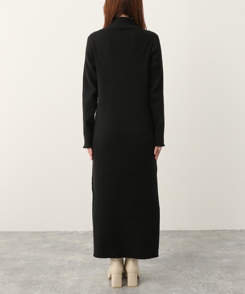 Heather(ヘザー)の「チェックカーデレイヤードニットワンピース 261441(ワンピース・レディース・ブラック/グリーン/オレンジ/ブルー/ブラウン・FREE)」の20枚目の写真
