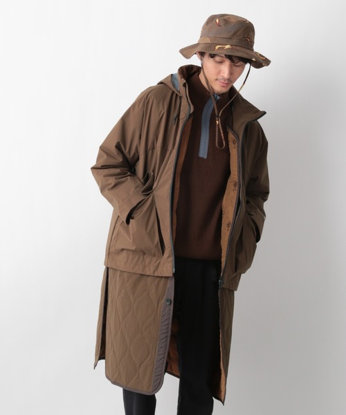 GLOBAL WORK(グローバルワーク)の「LOGOS*GWキルトコート/236236(その他アウター・メンズ・ダークブラウン/カーキ・MEDIUM/LARGE)」の19枚目の写真