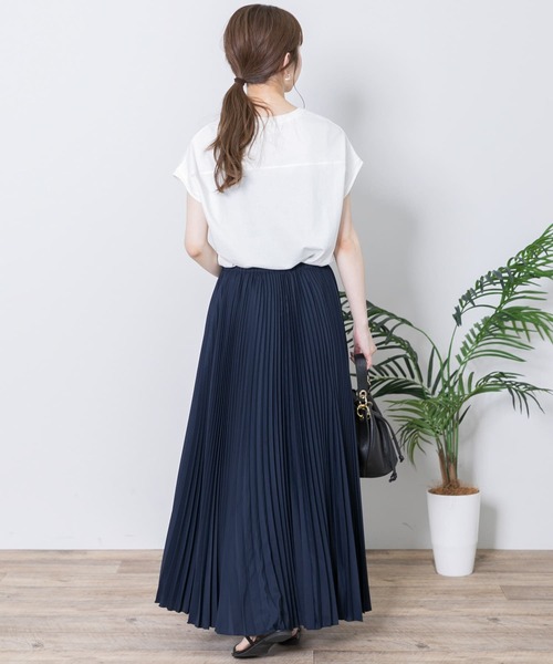 URBAN RESEARCH Sonny Label（アーバンリサーチサニーレーベル）の「ランダムプリーツスカート（スカート・レディース・ネイビー/グリーン/グレー系その他・FREE）」の15枚目の写真