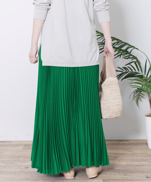 URBAN RESEARCH Sonny Label（アーバンリサーチサニーレーベル）の「ランダムプリーツスカート（スカート・レディース・ネイビー/グリーン/グレー系その他・FREE）」の18枚目の写真