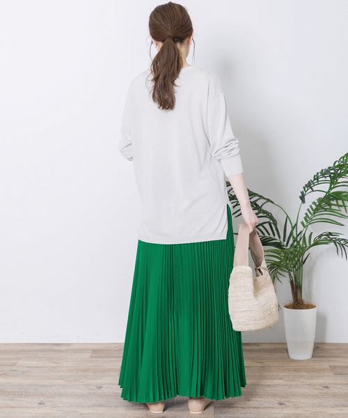 URBAN RESEARCH Sonny Label（アーバンリサーチサニーレーベル）の「ランダムプリーツスカート（スカート・レディース・ネイビー/グリーン/グレー系その他・FREE）」の21枚目の写真