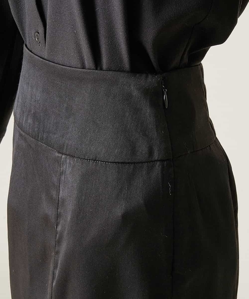 A de a.v.v(アードアー・ヴェ・ヴェ)の「(SET UP対応)サテンマーメイドスカート(スカート・レディース・ホワイト/ブラック・38/36)」の14枚目の写真