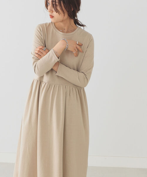 B:MING by BEAMS（ビーミングバイビームス）の「B:MING by BEAMS / 切替 マキシワンピース 22SS（ワンピース・レディース・ベージュ/ブルー系その他/スミクロ・SMALL/MEDIUM）」の2枚目の写真