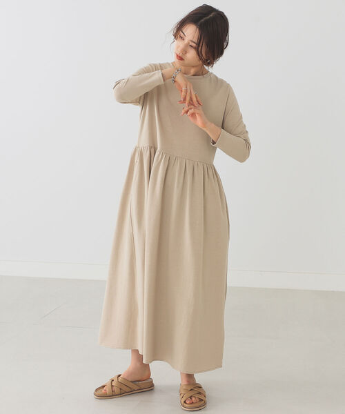 B:MING by BEAMS（ビーミングバイビームス）の「B:MING by BEAMS / 切替 マキシワンピース 22SS（ワンピース・レディース・ベージュ/ブルー系その他/スミクロ・SMALL/MEDIUM）」の12枚目の写真