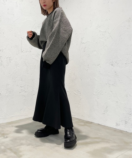 apres jour mignon(アプレジュールミニョン)の「スリット入りマーメイドスカート【ZOZOTOWN限定アイテム】(スカート・レディース・ブラック/ブラック系その他・SMALL/X-LARGE/MEDIUM)」の14枚目の写真