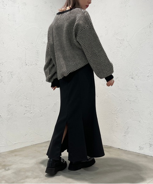 apres jour mignon(アプレジュールミニョン)の「スリット入りマーメイドスカート【ZOZOTOWN限定アイテム】(スカート・レディース・ブラック/ブラック系その他・SMALL/X-LARGE/MEDIUM)」の15枚目の写真