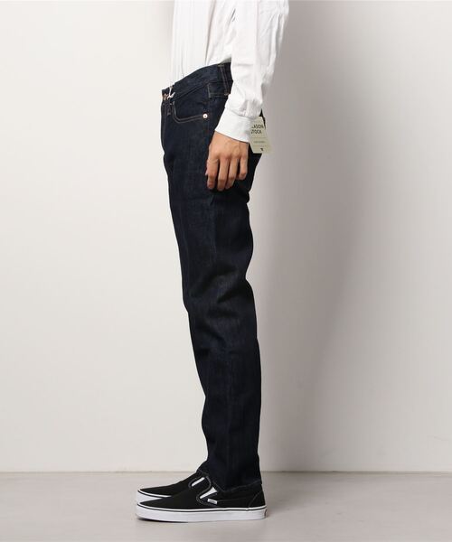 TELLASON（テラソン）の「【TELLASON STOCK/テラソン ストック】アメリカ製 コーンデニム 14オンス ノンセルヴィッチ ウオッシュド スリムテーパード ジーンズ（デニムパンツ・メンズ・インディゴブルー・28/29/31/35/32/33/30/38/36）」の2枚目の写真