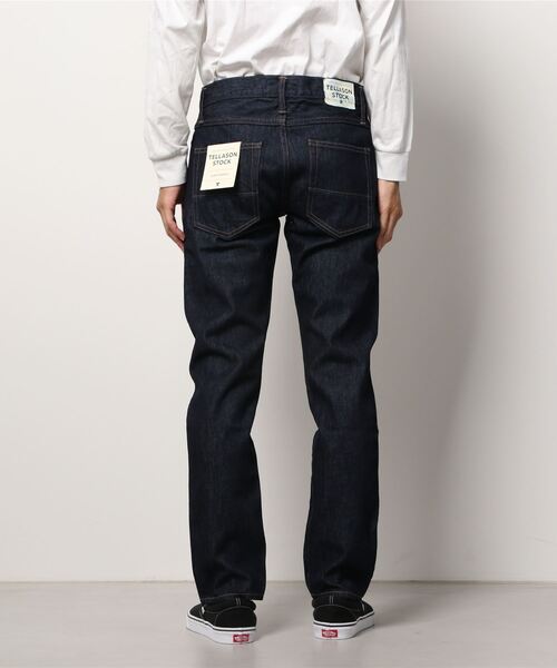 TELLASON（テラソン）の「【TELLASON STOCK/テラソン ストック】アメリカ製 コーンデニム 14オンス ノンセルヴィッチ ウオッシュド スリムテーパード ジーンズ（デニムパンツ・メンズ・インディゴブルー・28/29/31/35/32/33/30/38/36）」の3枚目の写真