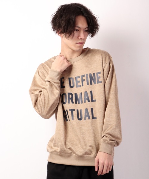 FUNALIVE(ファンアライブ)の「ロゴ トレーナー カチオン 杢 裏毛(スウェット・メンズ・ブラック/ベージュ/グレー/ブルー/ブラック系その他/グレー系その他/ベージュ系その他/ブルー系その他・LL/M/L)」の5枚目の写真