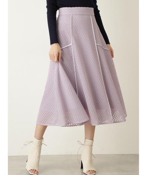 JILL STUART(ジルスチュアート)の「◆ジャスミンスカート(スカート・レディース・パープル/ライトグリーン/ホワイト・0/2/4)」の3枚目の写真