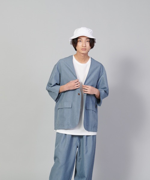 【UNIIT/ユニット】テックリネンノーカラージャケット（ノーカラージャケット）｜UNIIT（ユニット）