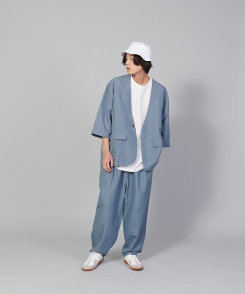 【UNIIT/ユニット】テックリネンノーカラージャケット（ノーカラージャケット）｜UNIIT（ユニット）