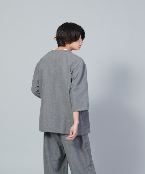 【UNIIT/ユニット】テックリネンノーカラージャケット（ノーカラージャケット）｜UNIIT（ユニット）