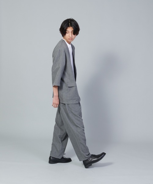 【UNIIT/ユニット】テックリネンノーカラージャケット（ノーカラージャケット）｜UNIIT（ユニット）