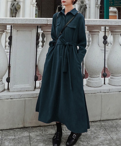 MAISON DE THERESE（メゾン ド テレーズ）の「コーデュロイワンピース