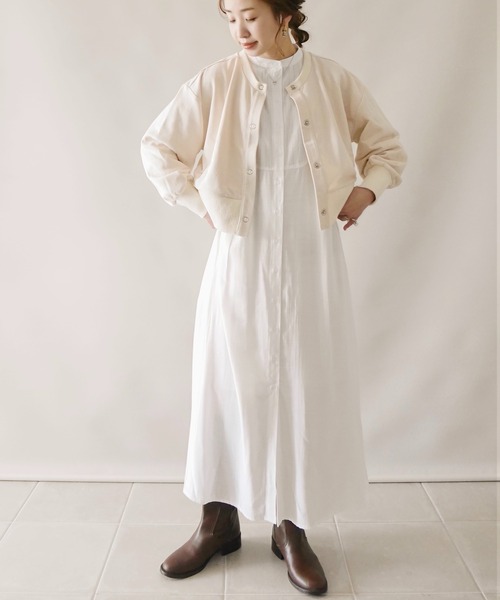 4youstory（フォーユーストーリー）の「【4youstory by 陽】2wayクロップドカーディガン（カーディガン/ボレロ・レディース・ブラウン/ライトグリーン/アイボリー・FREE）」の5枚目の写真