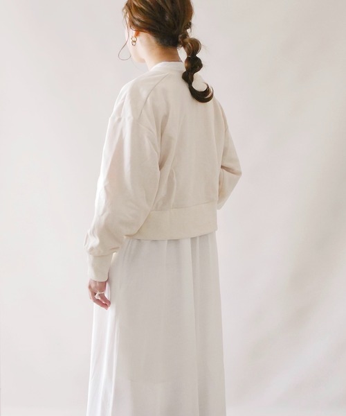 4youstory（フォーユーストーリー）の「【4youstory by 陽】2wayクロップドカーディガン（カーディガン/ボレロ・レディース・ブラウン/ライトグリーン/アイボリー・FREE）」の9枚目の写真