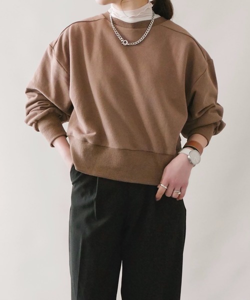 4youstory（フォーユーストーリー）の「【4youstory by 陽】2wayクロップドカーディガン（カーディガン/ボレロ・レディース・ブラウン/ライトグリーン/アイボリー・FREE）」の10枚目の写真