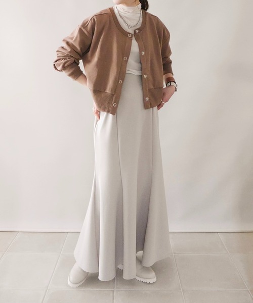 4youstory（フォーユーストーリー）の「【4youstory by 陽】2wayクロップドカーディガン（カーディガン/ボレロ・レディース・ブラウン/ライトグリーン/アイボリー・FREE）」の11枚目の写真