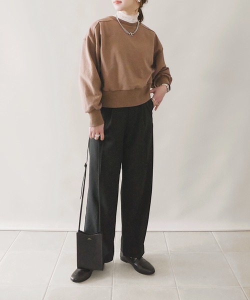 4youstory（フォーユーストーリー）の「【4youstory by 陽】2wayクロップドカーディガン（カーディガン/ボレロ・レディース・ブラウン/ライトグリーン/アイボリー・FREE）」の15枚目の写真