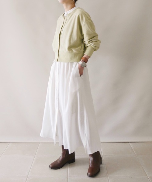 4youstory（フォーユーストーリー）の「【4youstory by 陽】2wayクロップドカーディガン（カーディガン/ボレロ・レディース・ブラウン/ライトグリーン/アイボリー・FREE）」の18枚目の写真