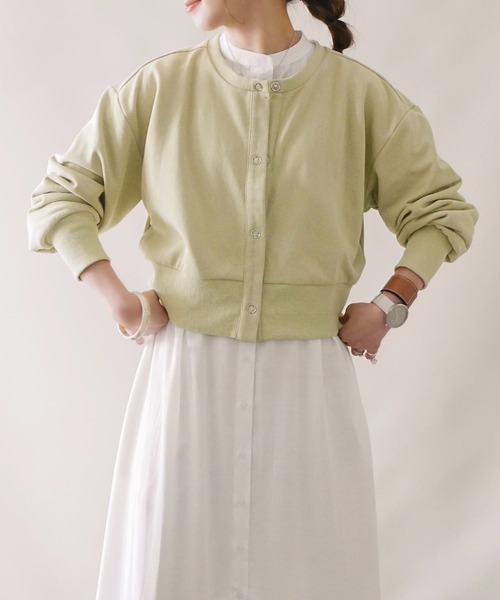 4youstory（フォーユーストーリー）の「【4youstory by 陽】2wayクロップドカーディガン（カーディガン/ボレロ・レディース・ブラウン/ライトグリーン/アイボリー・FREE）」の19枚目の写真