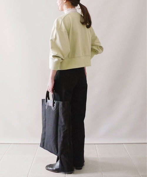 4youstory（フォーユーストーリー）の「【4youstory by 陽】2wayクロップドカーディガン（カーディガン/ボレロ・レディース・ブラウン/ライトグリーン/アイボリー・FREE）」の21枚目の写真