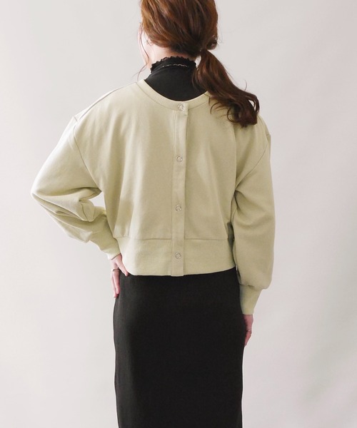 4youstory（フォーユーストーリー）の「【4youstory by 陽】2wayクロップドカーディガン（カーディガン/ボレロ・レディース・ブラウン/ライトグリーン/アイボリー・FREE）」の22枚目の写真